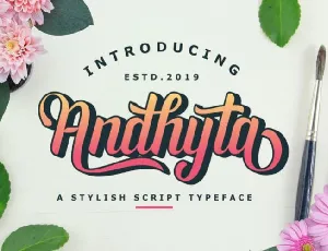 Andhyta Script font