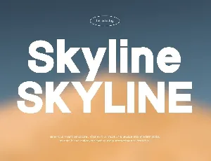 Skyline font