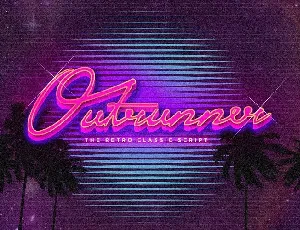 Outrunner Retro Script font