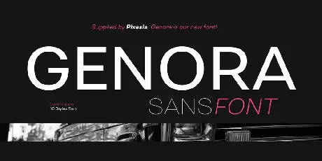 Genora Sans font