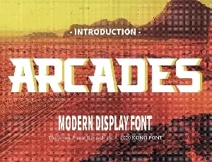 Arcades Modern Display font