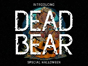 Dead Bear - Personal Use font