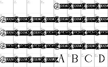 Moorhen Demo font