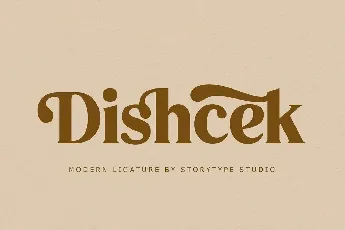 Dishcek font