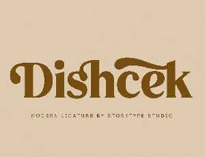 Dishcek font