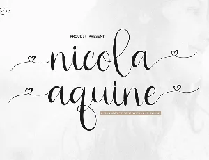 Nicola Aquine font