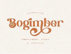 Bogimber font