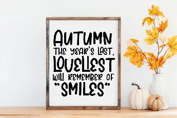 Better Autumn font