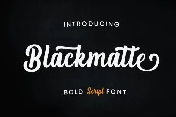 Blackmatte font