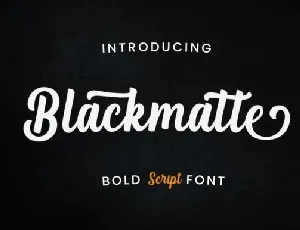 Blackmatte font