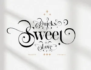 Quicks Sweet Love font