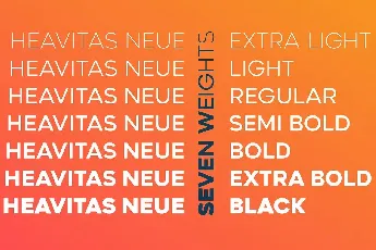 Heavitas Neue font