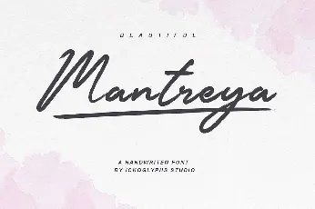 Mantreya font