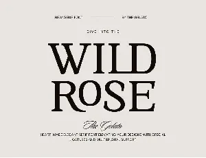 Wild Rose font