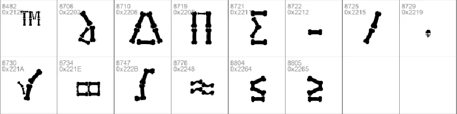 Ghost Skeleton font