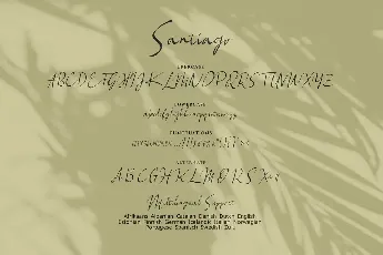 Santiago Demo font