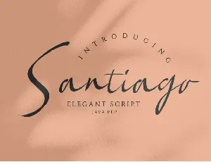 Santiago Demo font