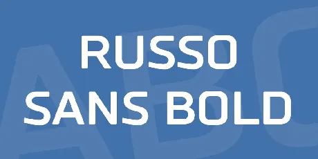 Russo Sans Bold font