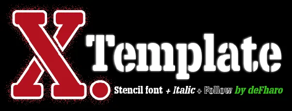 X.Template font