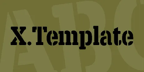 X.Template font