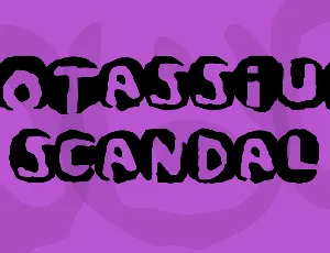 Potassium Scandal font