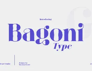 Bagoni font