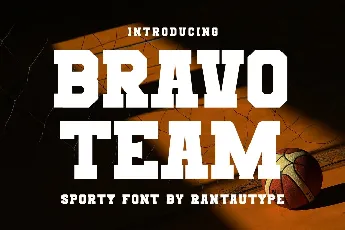 Bravo Team font