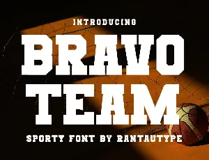Bravo Team font