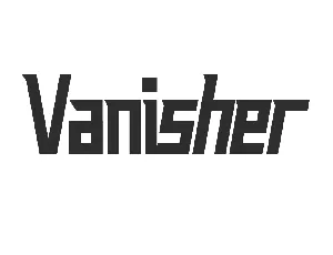 Vanisher font