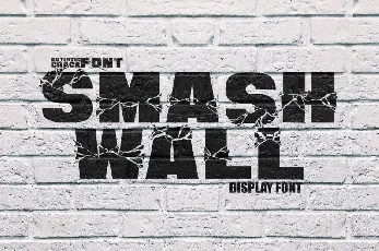 Smash Wall Display font