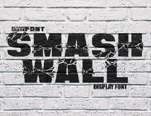 Smash Wall Display font