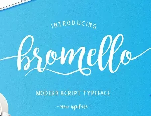 Bromello font