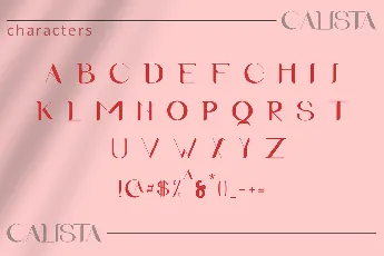 Callista font