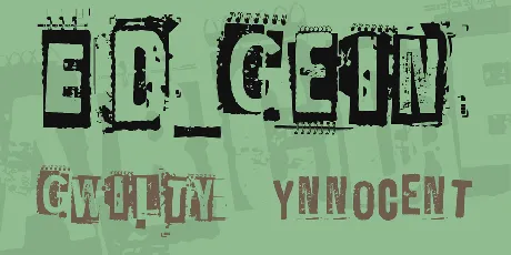 Ed_Gein font