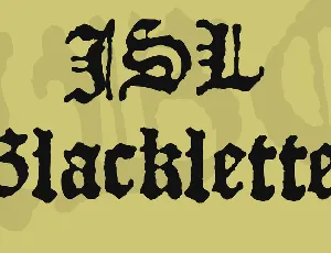 JSL Blackletter font