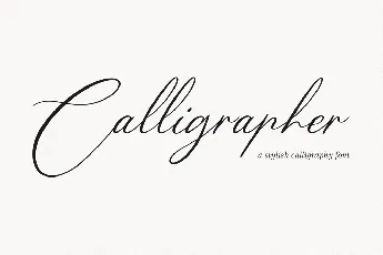 Calligrapher Typeface font