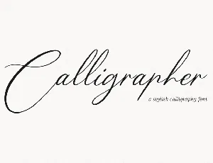 Calligrapher Typeface font