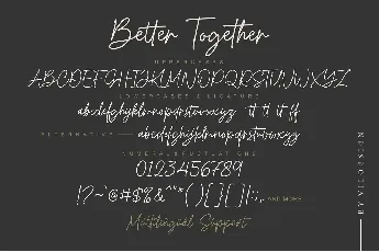 Better Together font