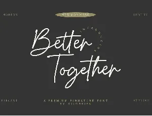 Better Together font