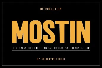 Mostin font