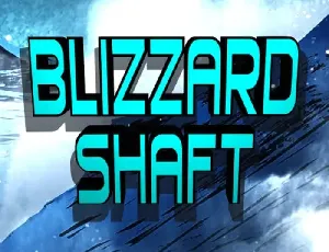 Blizzard Shaft Display font