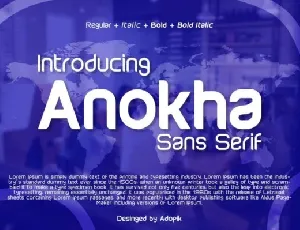 Anokha Family font