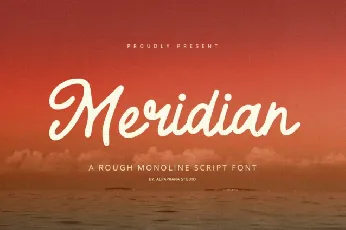 Meridian font