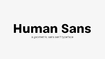 Human Sans font