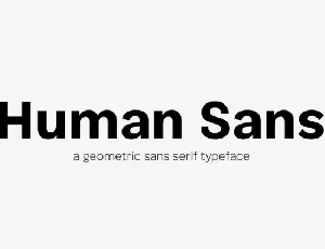 Human Sans font