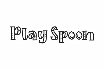 Play Spoon Demo font