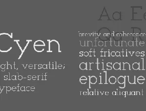 Cyen font