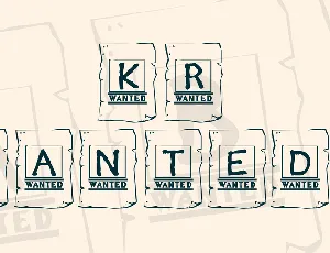 KR Wanted! font