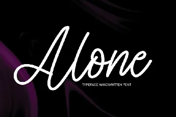 Alone Script Typeface font