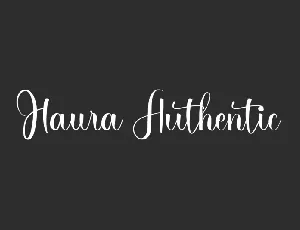 Haura Authentic font